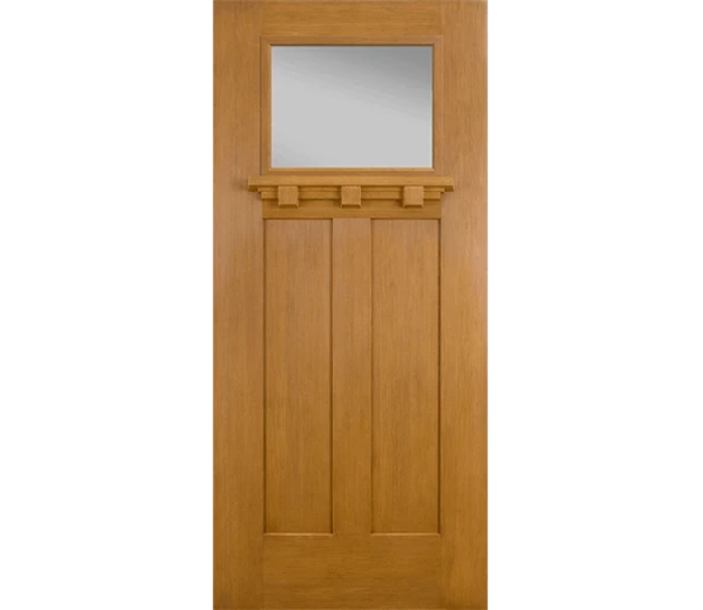 Tucson Craftsman Light Fiberglass Entry Door